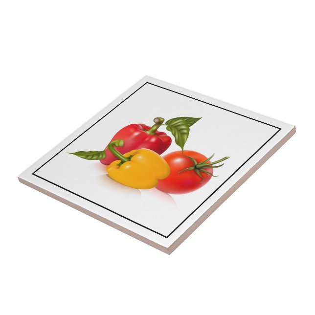 Tile Trivet-Vegetables (Side)