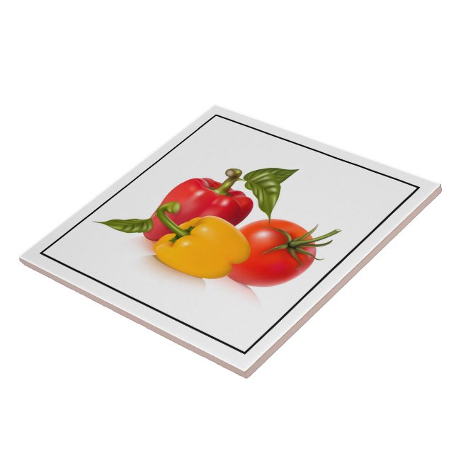 Tile Trivet-Vegetables (Side)