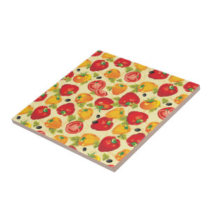 Tile Trivet-Vegetables