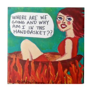 TILE,TRIVET- WHERE ARE WE GOING? TILE