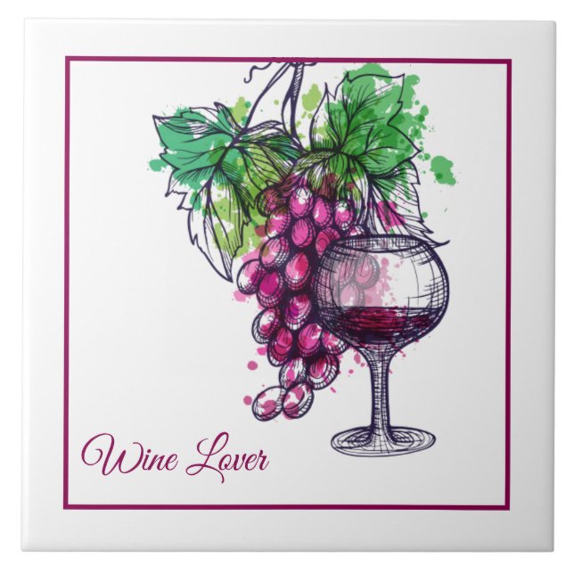 Tile Trivet-Wine Lover (Front)