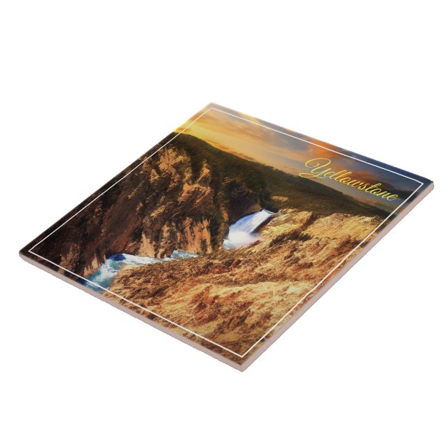 Tile Trivet-Yellowstone Falls (Side)