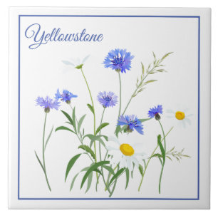 Tile Trivet-Yellowstone Wildflowers