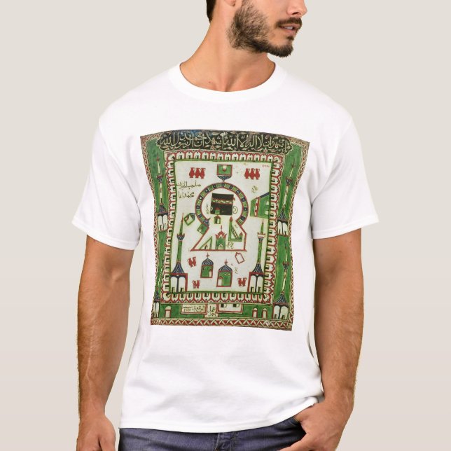 Tile with a representation of Mecca T-Shirt (Front)