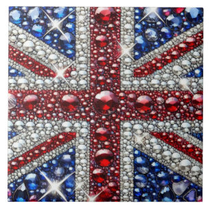 Tile with British Colours modern Design