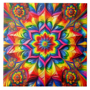 Tile with LGBTQ Colours modern Design