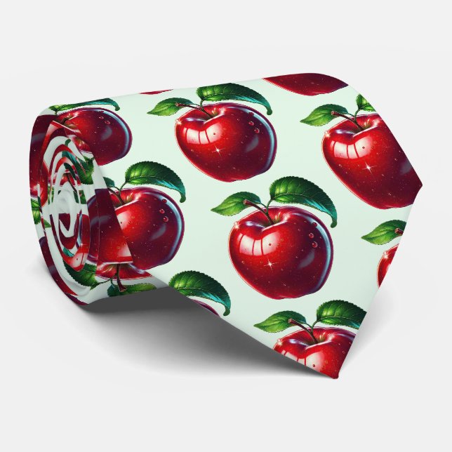 Tiled apple pattern fruit tie (Rolled)