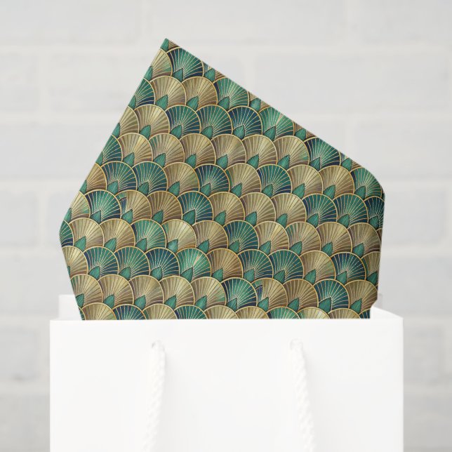 Tiled Art Deco pattern  Tissue Paper (Gift Bag)