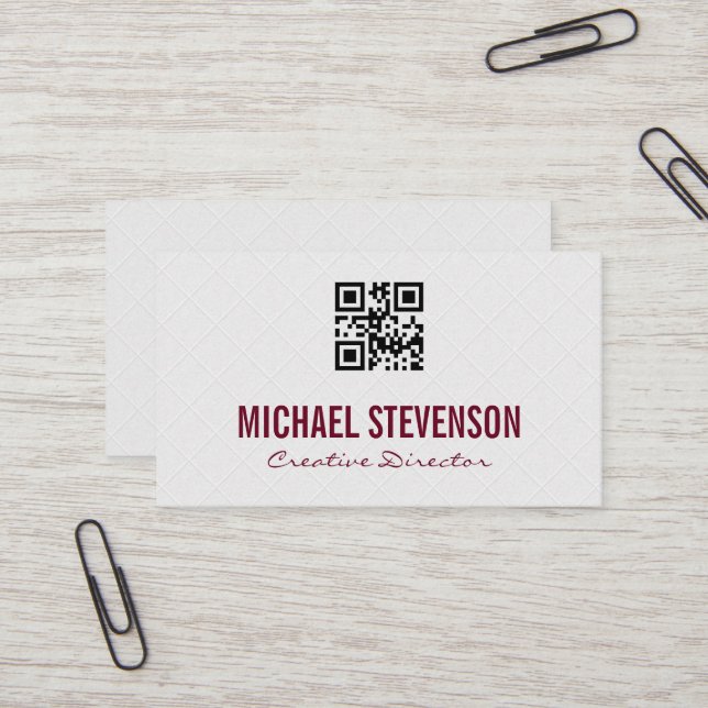 Tiled Background | Carpentry | qr code Business Card (Front/Back In Situ)