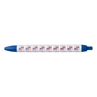 Tiled British by Birth American by Choice Black Ink Pen