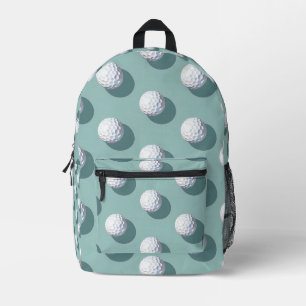 Tiled Golf Ball Pattern Printed Backpack