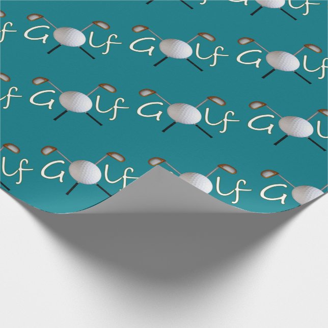 Tiled Golf Wrapping Paper (Corner)