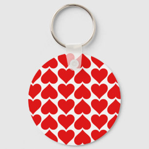 Tiled Hearts Keychain