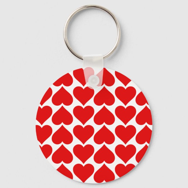 Tiled Hearts Keychain (Front)