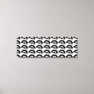 Tiled Lip Art Canvas Print