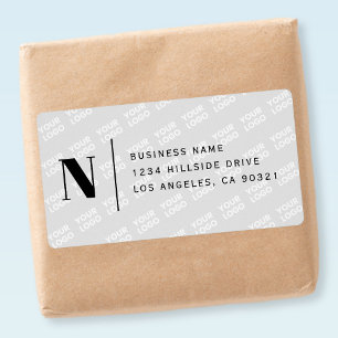 Tiled Logo Design Modern Return Address