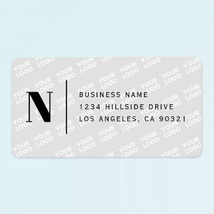 Tiled Logo Design Modern Return Address Label