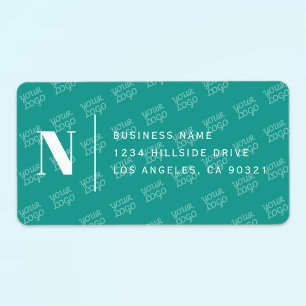 Tiled Logo Design Modern Return Address Label