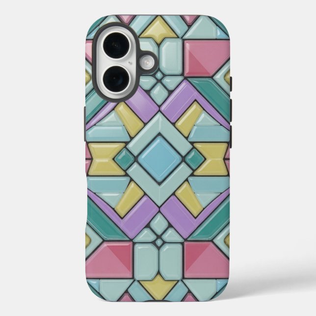 tiled pastel Case-Mate iPhone case (Back)