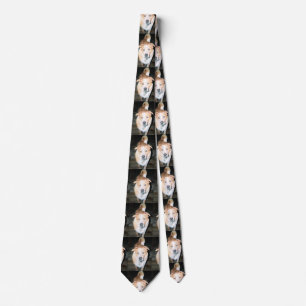 Tiled Photo of Pet Queensland Heeler Dog Tie