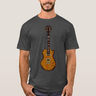 Tiled Rock Battle Gibbons Le Spaul Guitar Upright T-Shirt