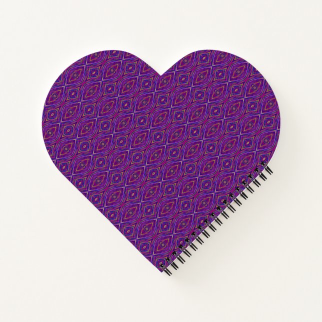 Tiled Scribbles | Heart Notebook (Back)