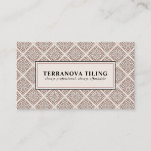 Tiler Tiling geometric Pattern  Square Business Ca Card