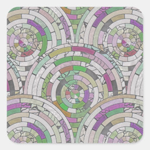 tiles Mosaic Square Sticker