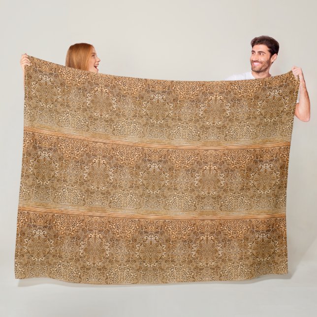 Tiles of the Alhambra Fleece Blanket (In Situ)