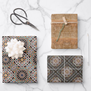 Tiles of the Alhambra  Wrapping Paper Sheet