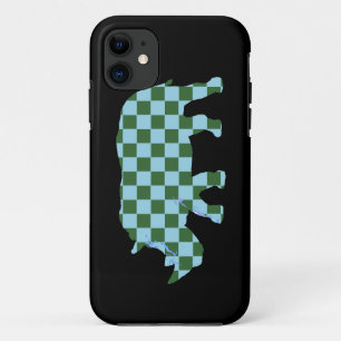 tiles pattern Rhinoceros iPhone 11 Case
