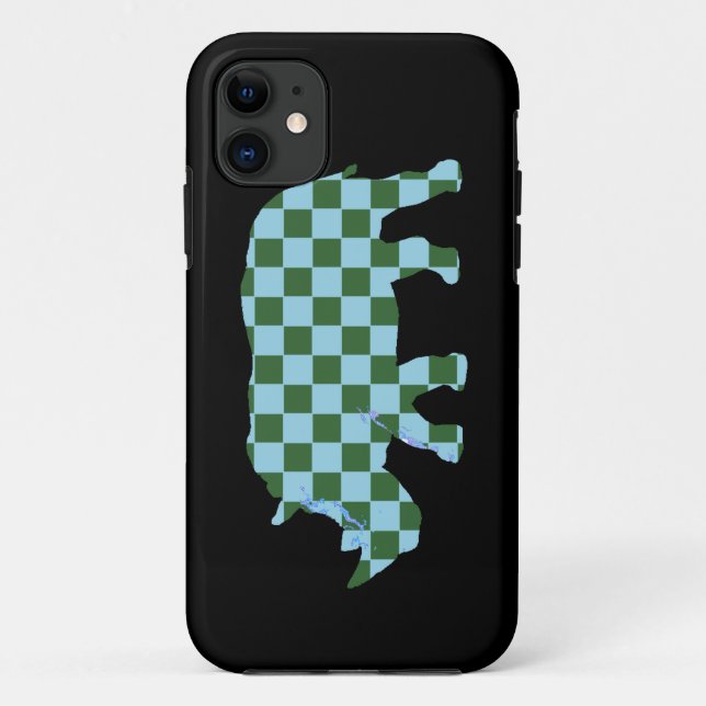 tiles pattern Rhinoceros Case-Mate iPhone Case (Back)