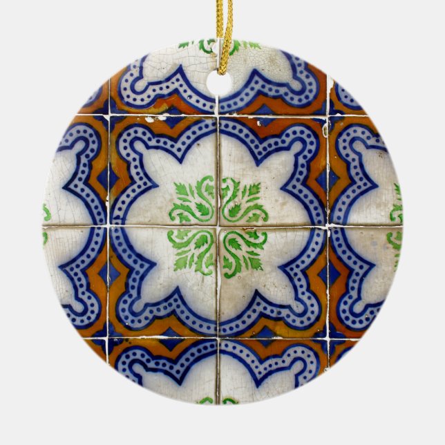 Tiles, Portuguese Tiles Ceramic Ornament (Front)