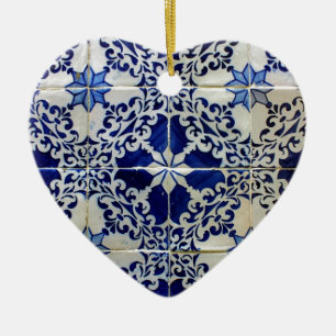 Tiles, Portuguese Tiles Ceramic Tree Decoration