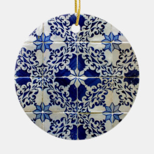 Tiles, Portuguese Tiles Ceramic Tree Decoration