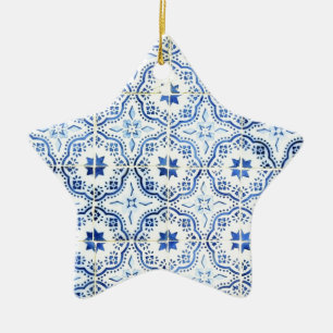 Tiles, Portuguese Tiles Ceramic Tree Decoration