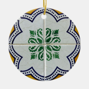 Tiles, Portuguese Tiles Ceramic Tree Decoration
