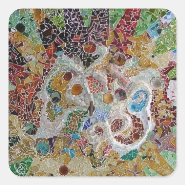 Tiles Square Sticker (Front)