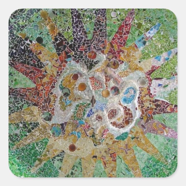 Tiles Square Sticker (Front)