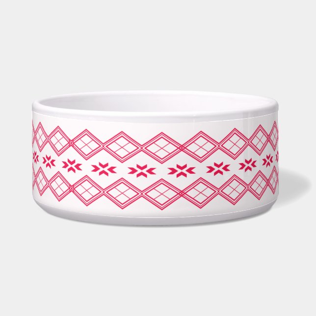 Tilet Pattern |Pink Geometric Design (Front)