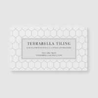 Tiling Flooring Hexagon Tile Pattern Magnetic Card