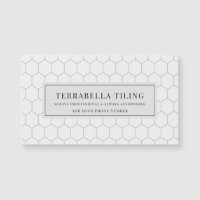 Tiling Flooring Hexagon Tile Pattern Magnetic Card