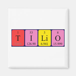 Tilio periodic table name magnet