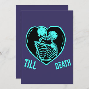 Till Deah Emo Goth Vlanetine's Day Holiday Card