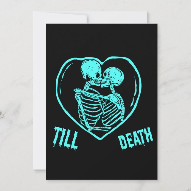 Till Deah Emo Goth Vlanetine's Day Holiday Card (Front)