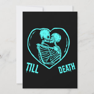 Till Deah Emo Goth Vlanetine's Day Holiday Card
