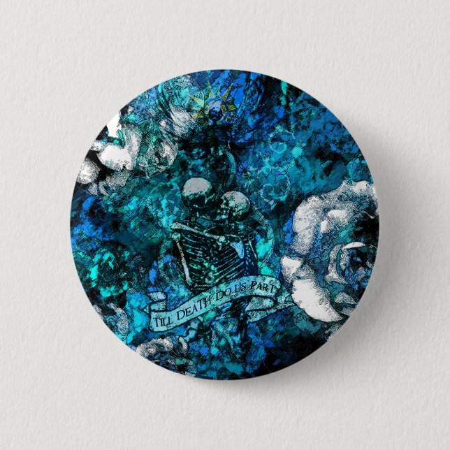 Till Death Blue Button (Front)