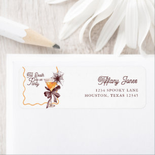 Till Death Bow Cocktail Halloween Bacheloerette