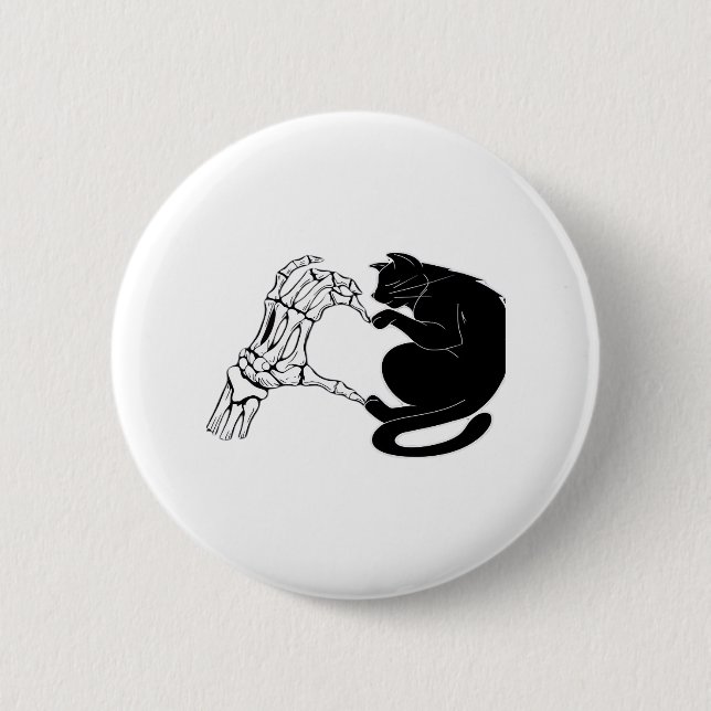 Till Death Cats Do Us Part Classic 6 Cm Round Badge (Front)