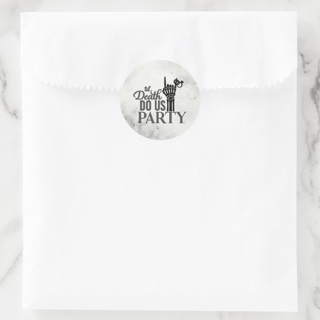 Till Death Classic Round Sticker (Bag)